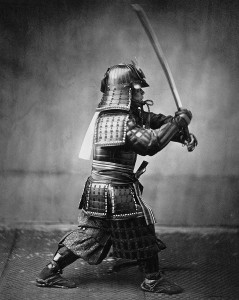 Samurai with Sword by Felice Beato